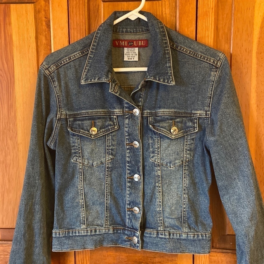 YMI Lets UBU Jean Jacket 96% Cotton/4% Spandex Preowned Size Small